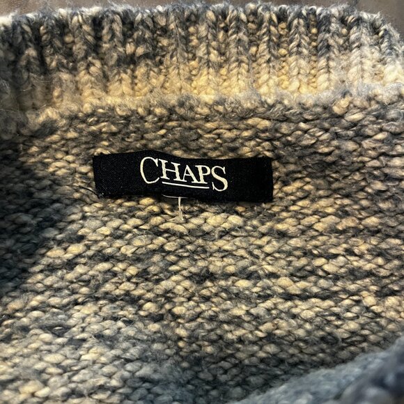 Women's Blue/Grey Chaps Sweater XXL - Picture 5 of 9